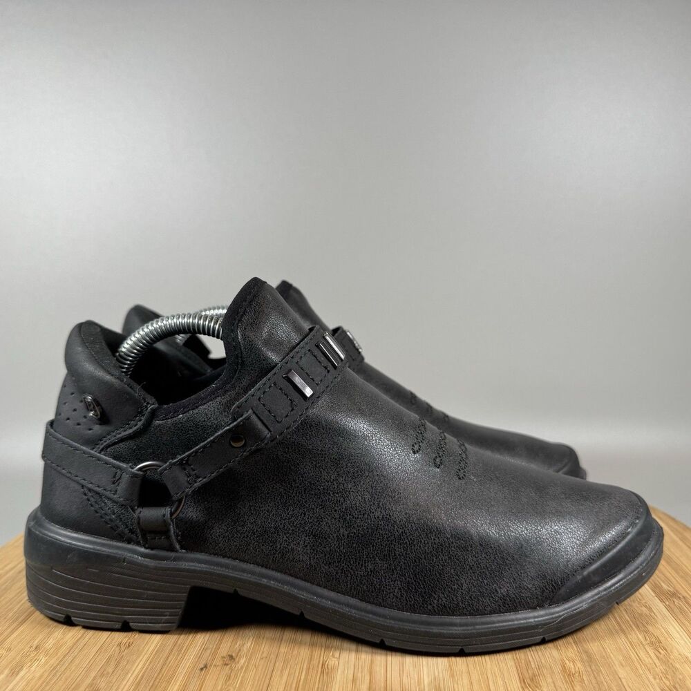 BZees Barista Womens 6 M Ankle Boot Black Slip on Shoes